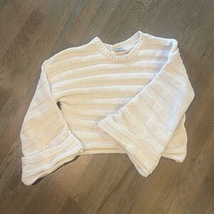 Cream colored show me your mumu sweater